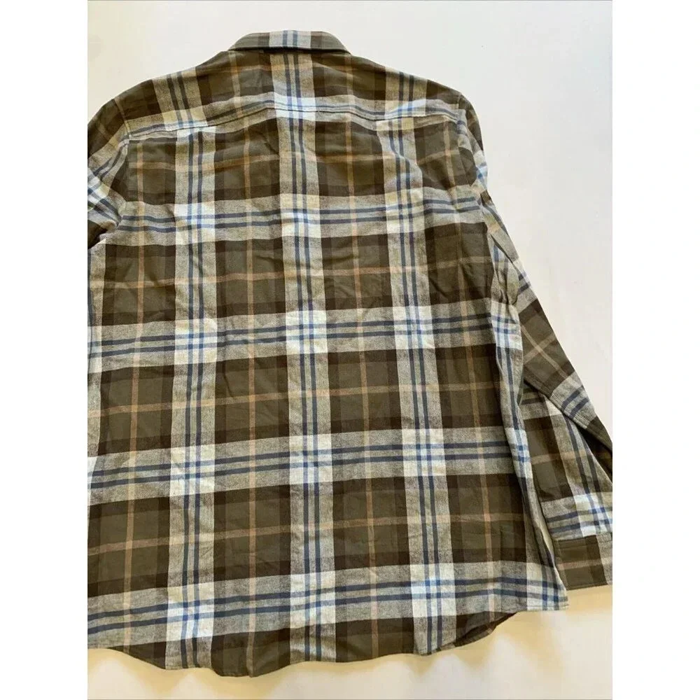 Hugo Boss Men's Brown Plaid Ermann Long Sleeve Button Down Shirt XL NWT - Picture 10 of 12